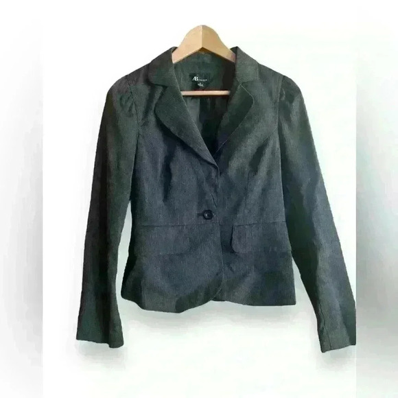 AB Studio Women's Gray Blazer - Picture 2 of 9
